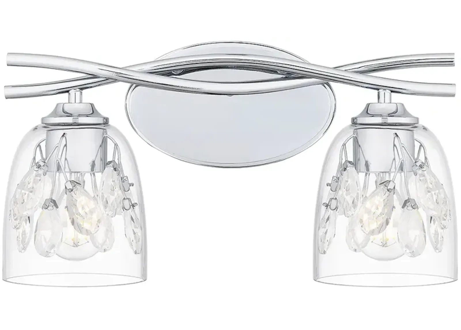 Ansley 2-Light Polished Chrome Bath Light