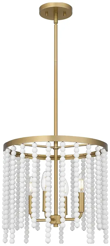 Apelle 4-Light Aged Brass Pendant Light