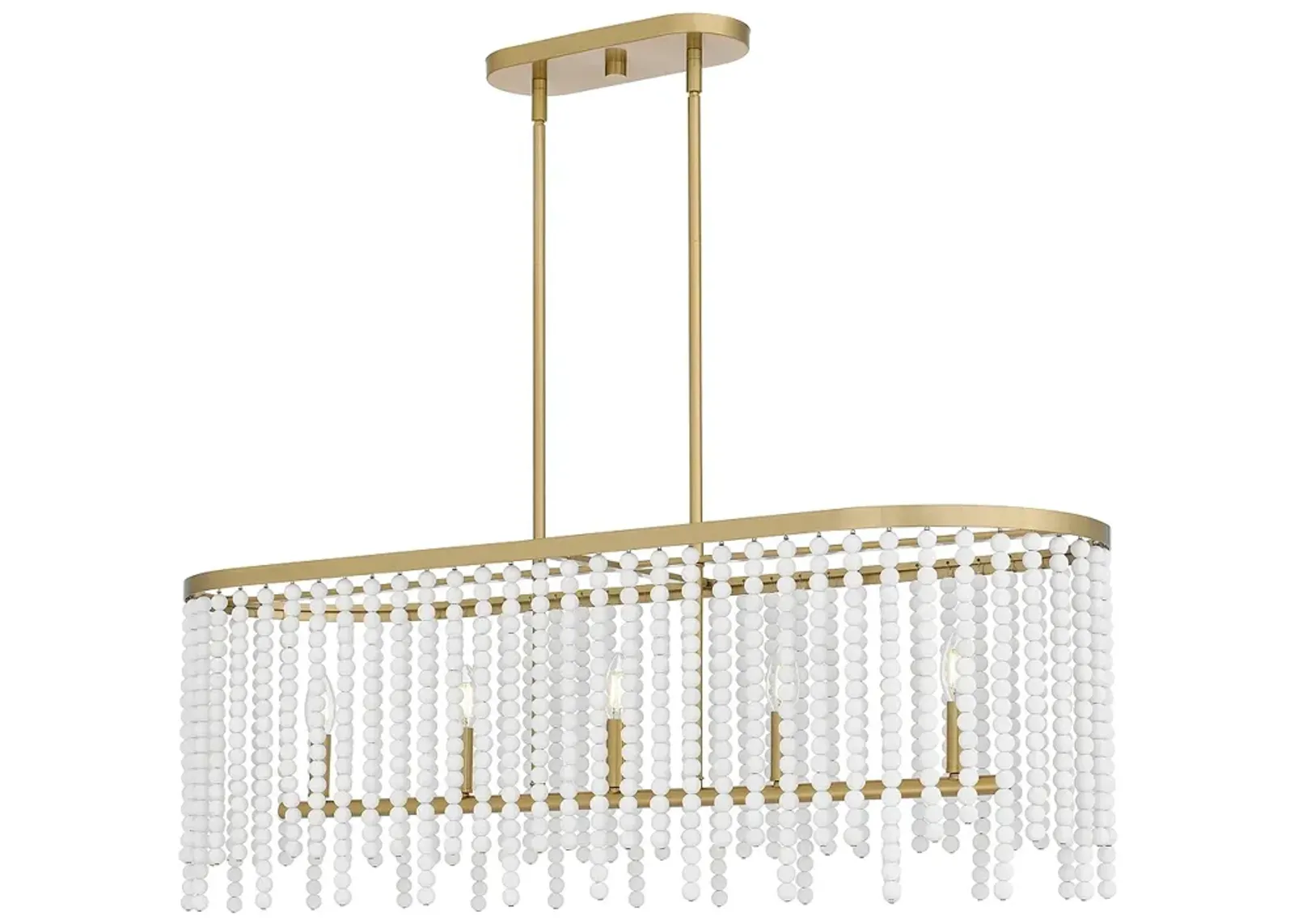 Apelle 5-Light Aged Brass Island Light