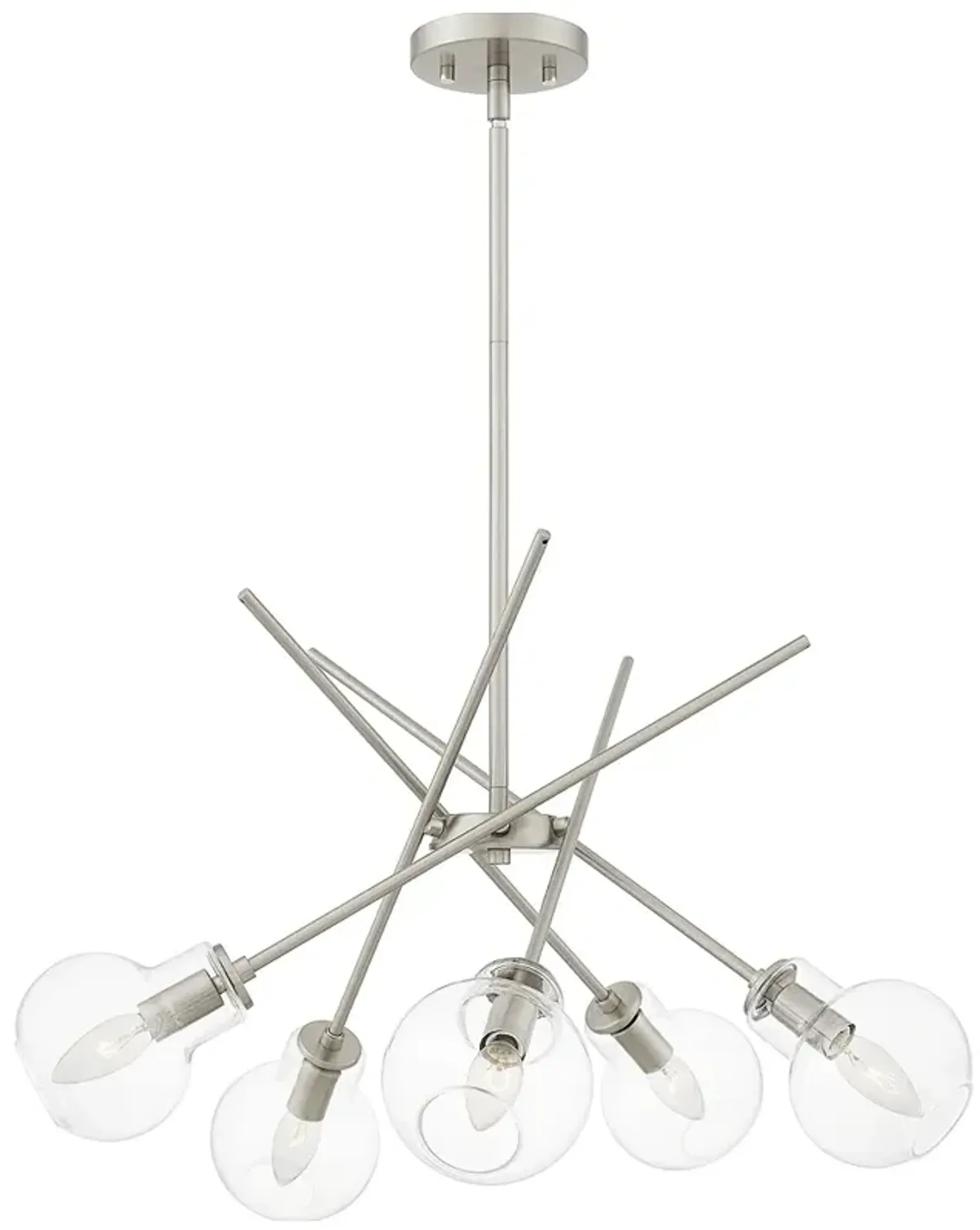 Asha 5-Light Brushed Nickel Chandelier