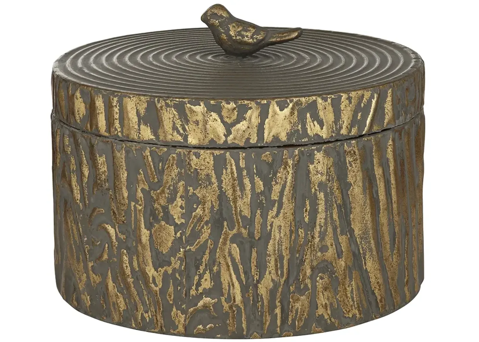 Avarian Metal Bird Top Decorative Box