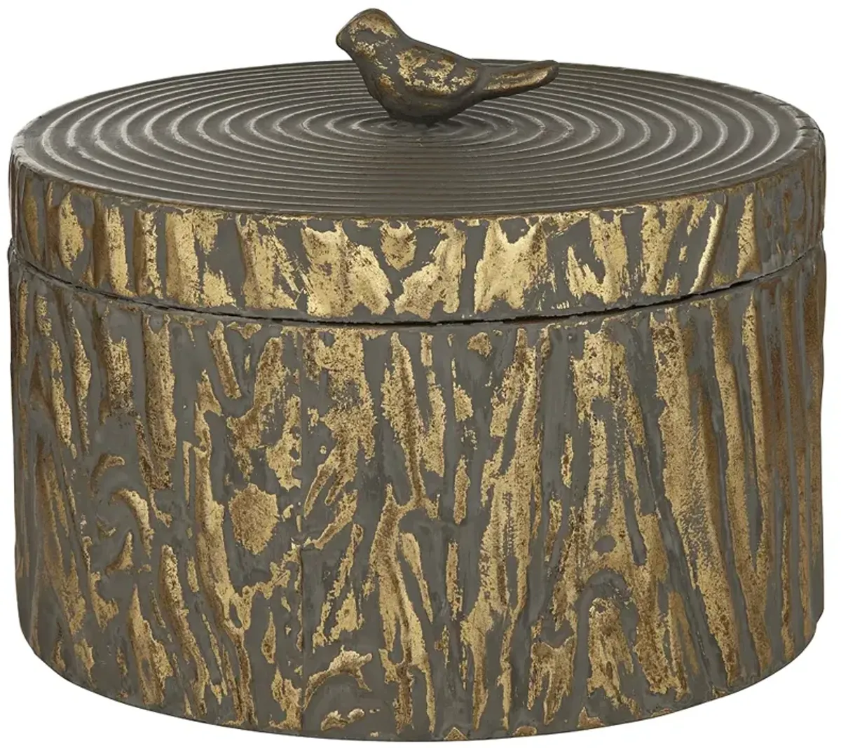 Avarian Metal Bird Top Decorative Box