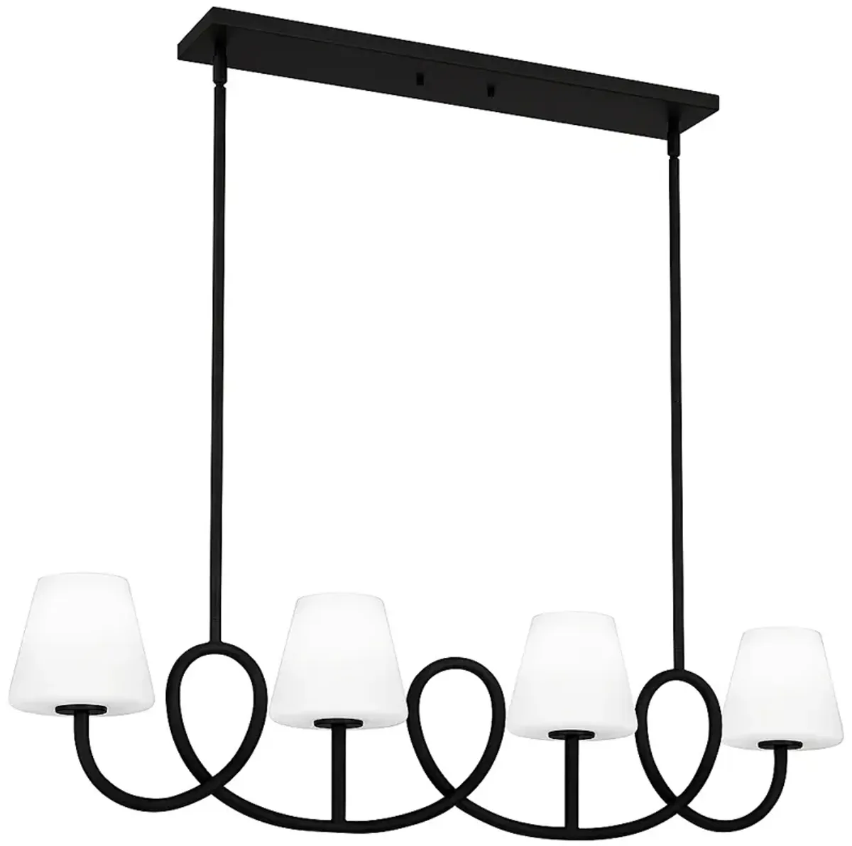 Atkins 4-Light Matte Black Island Light