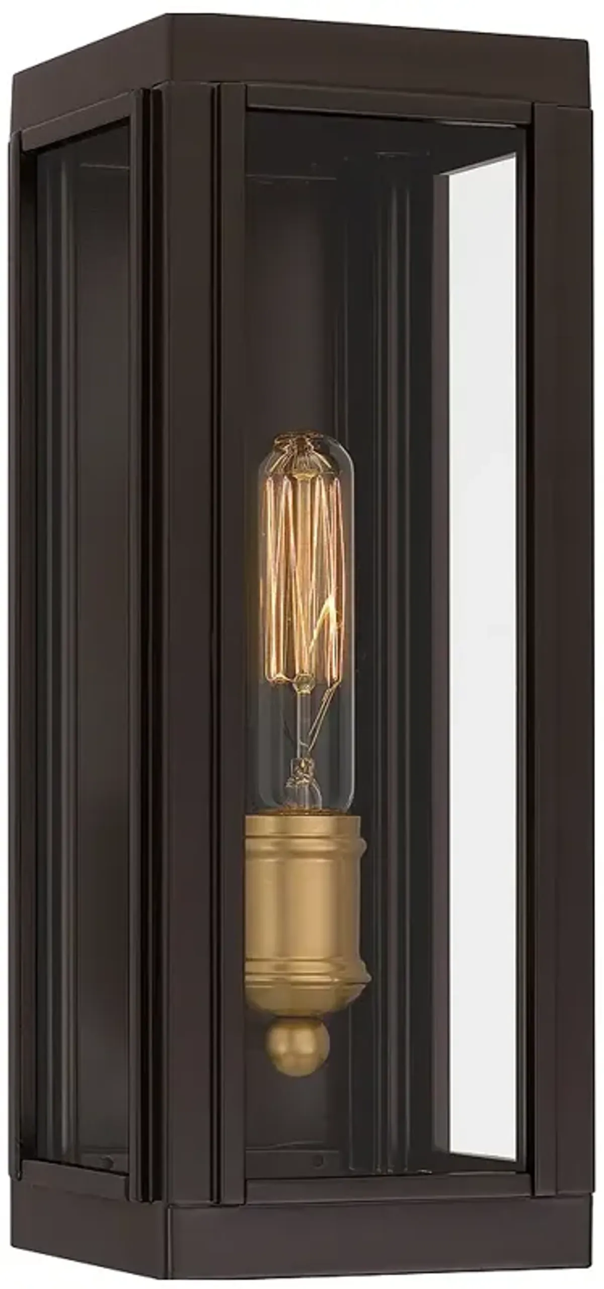 Avon 1-Light Western Bronze Outdoor Wall Lantern