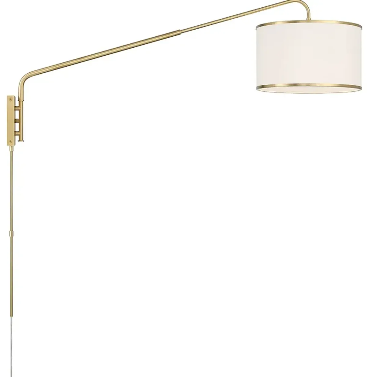 Crystorama Mallory 1 Light Soft Brass Task Sconce