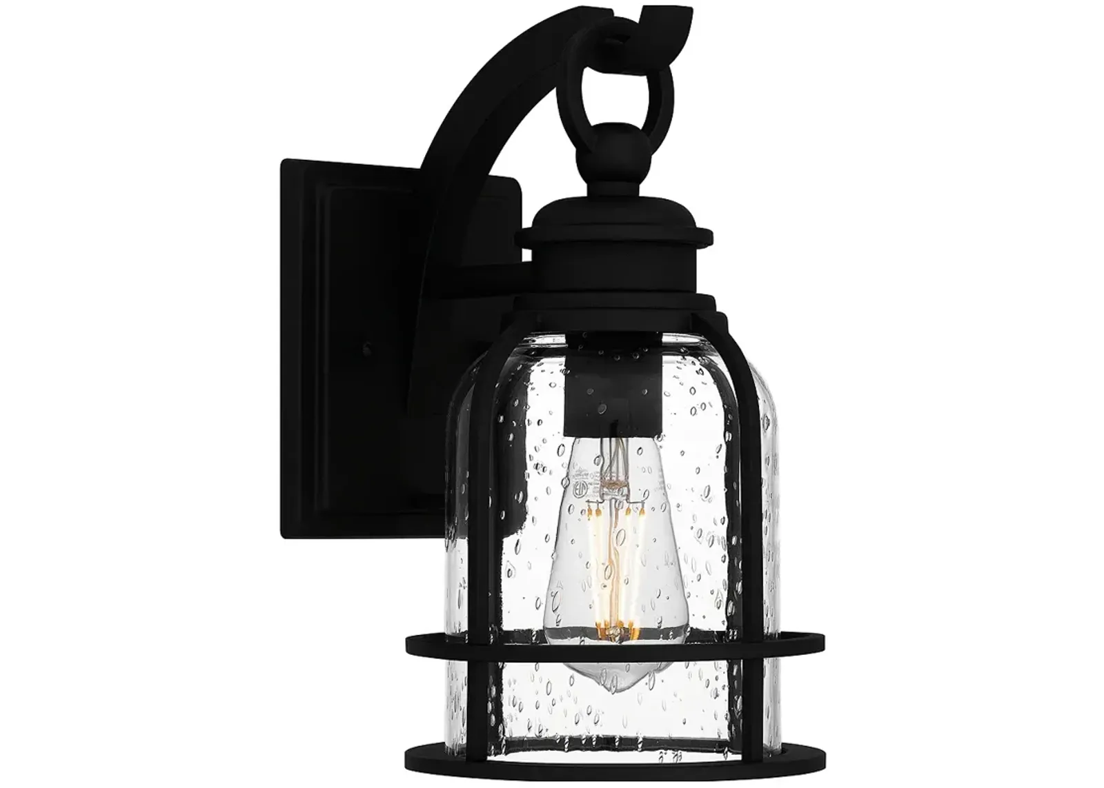 Bowles 1-Light Earth Black Outdoor Wall Lantern