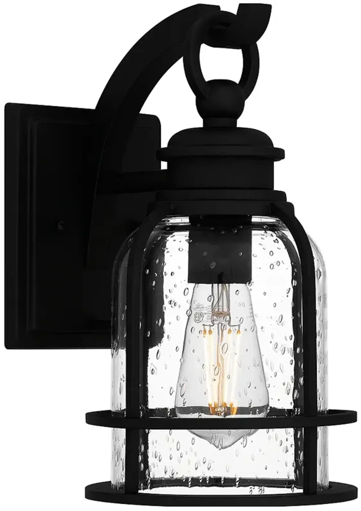 Bowles 1-Light Earth Black Outdoor Wall Lantern