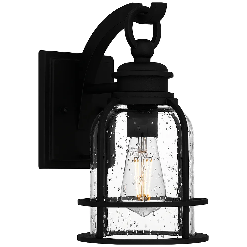 Bowles 1-Light Earth Black Outdoor Wall Lantern