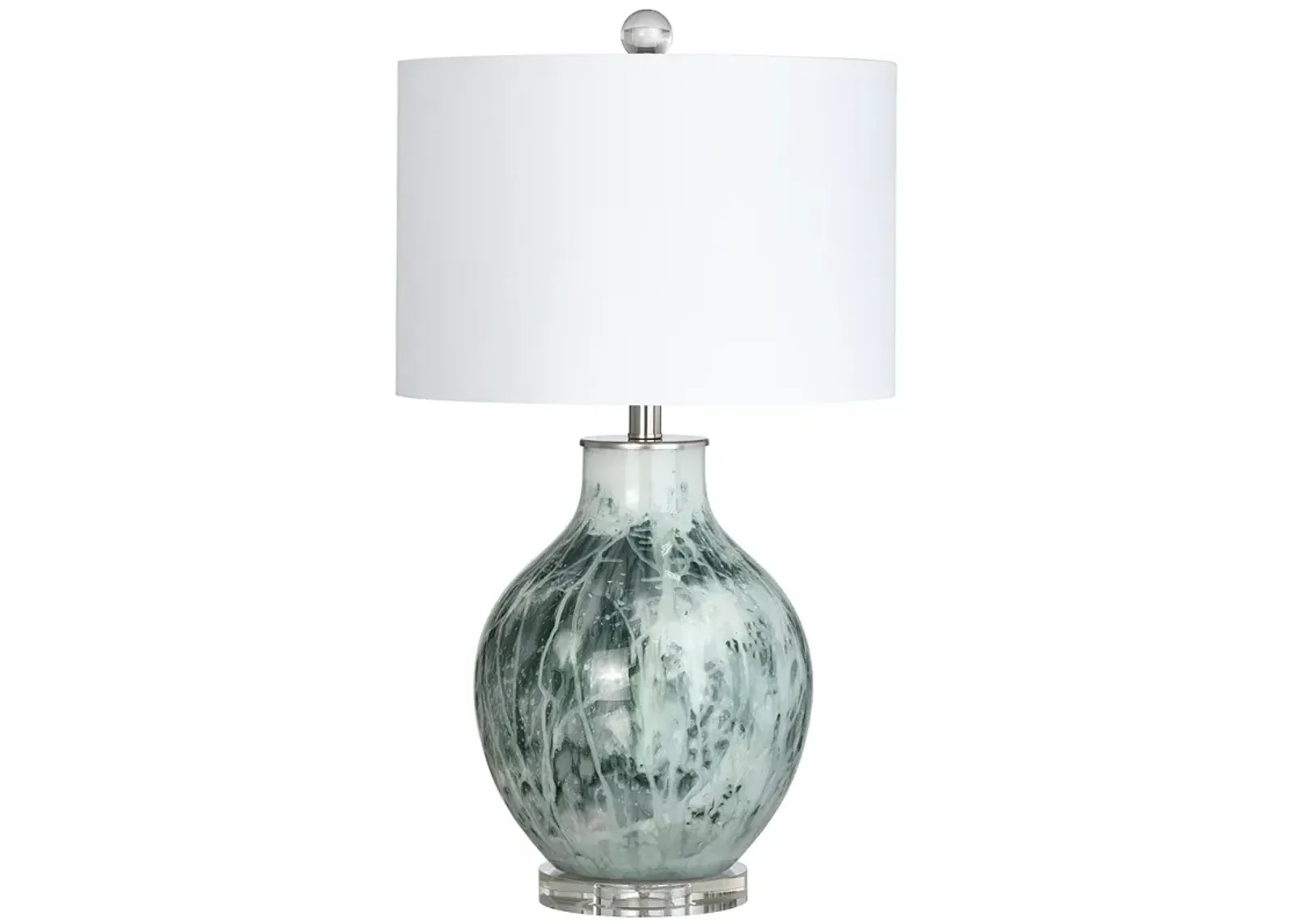 Crestview Collection Gwen 27" High Glass Table Lamp