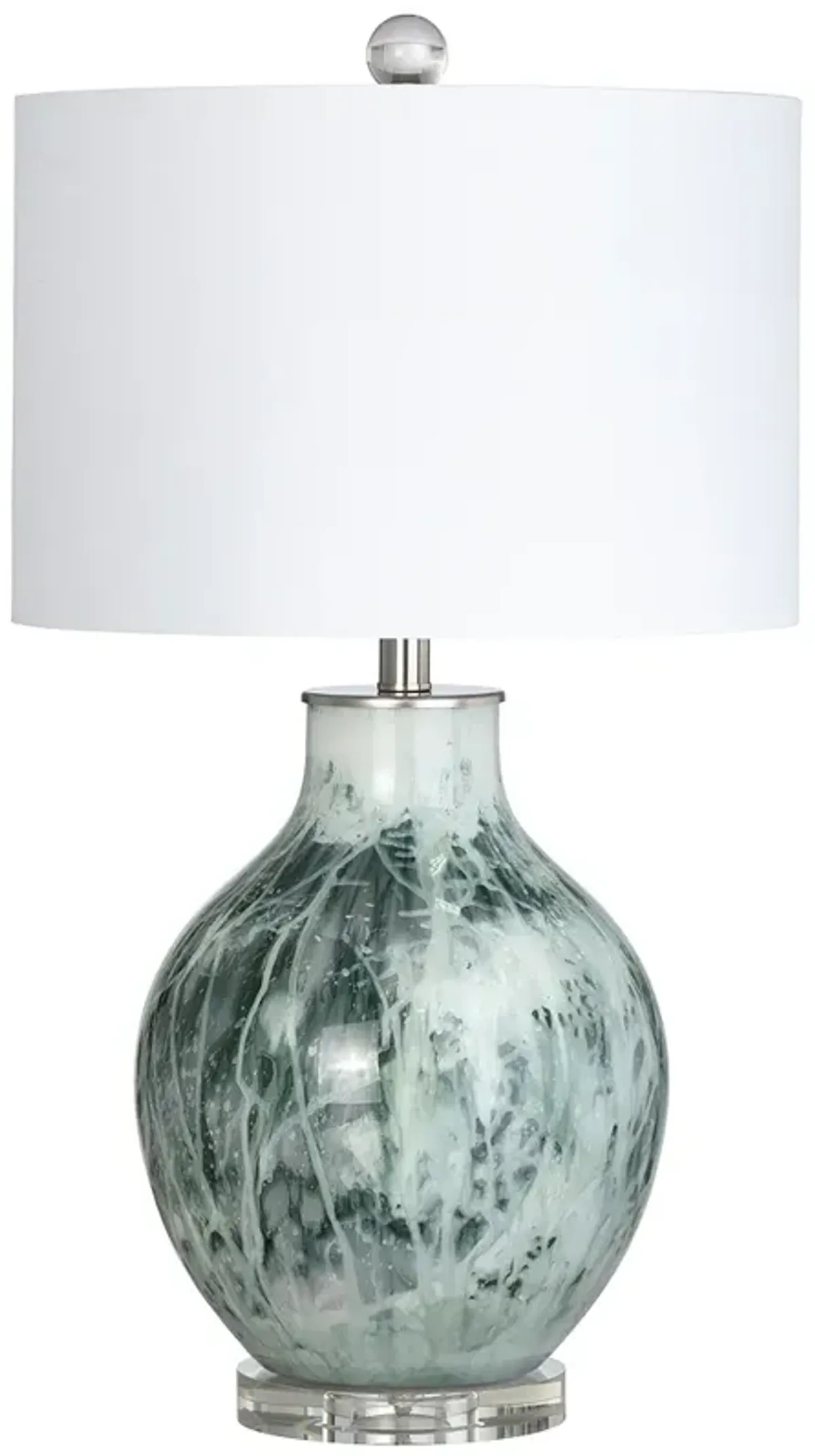 Crestview Collection Gwen 27" High Glass Table Lamp