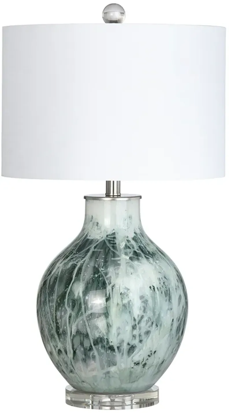 Crestview Collection Gwen 27" High Glass Table Lamp