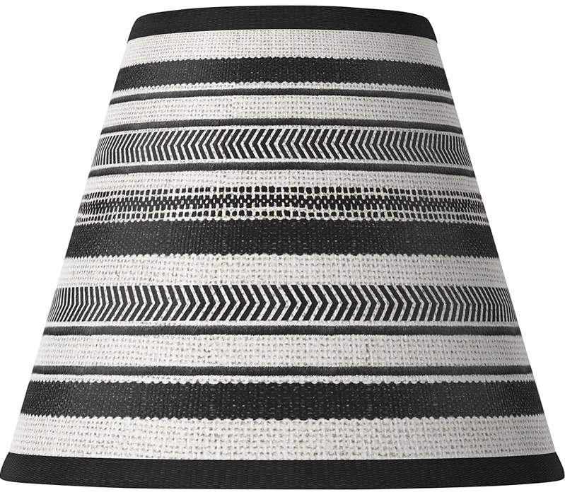Stripes Noir Giclee Set of Four Shades 3x6x5 (Clip-On)