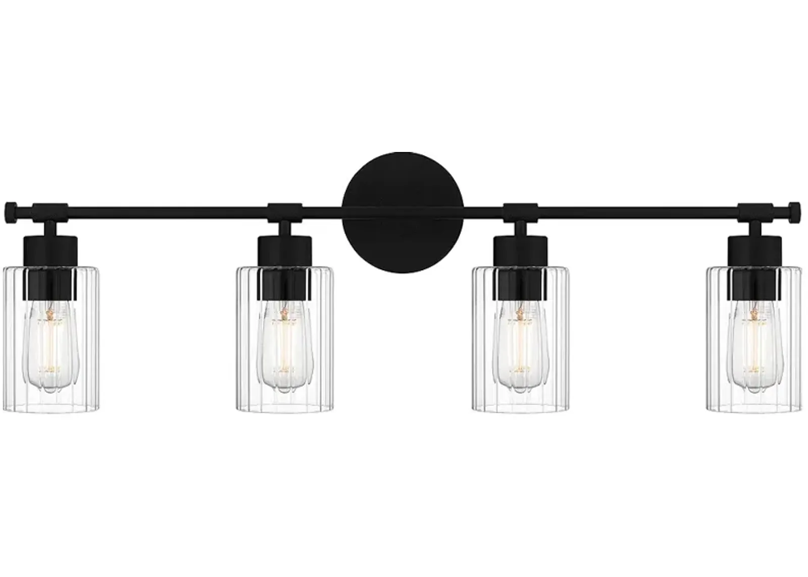 Caputo 4-Light Matte Black Bath Light