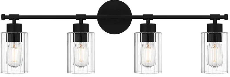 Caputo 4-Light Matte Black Bath Light