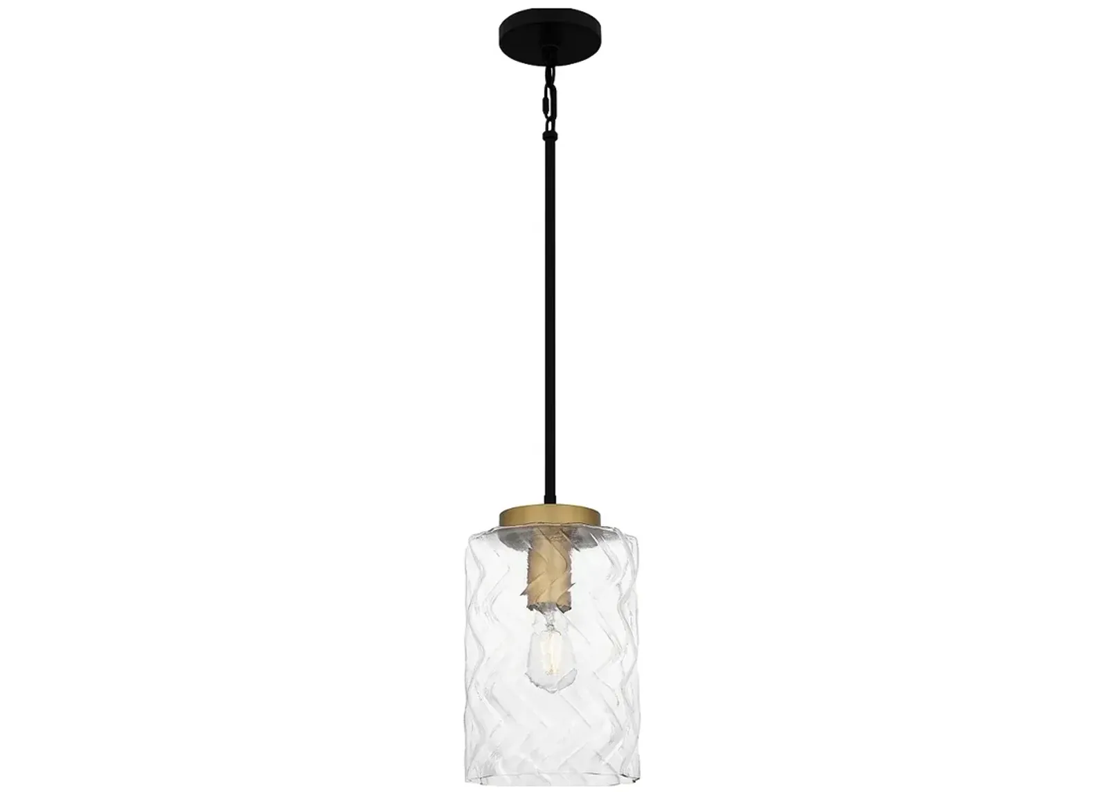 Quoizel Carly 8" Wide 1-Light Matte Black Mini Pendant Light