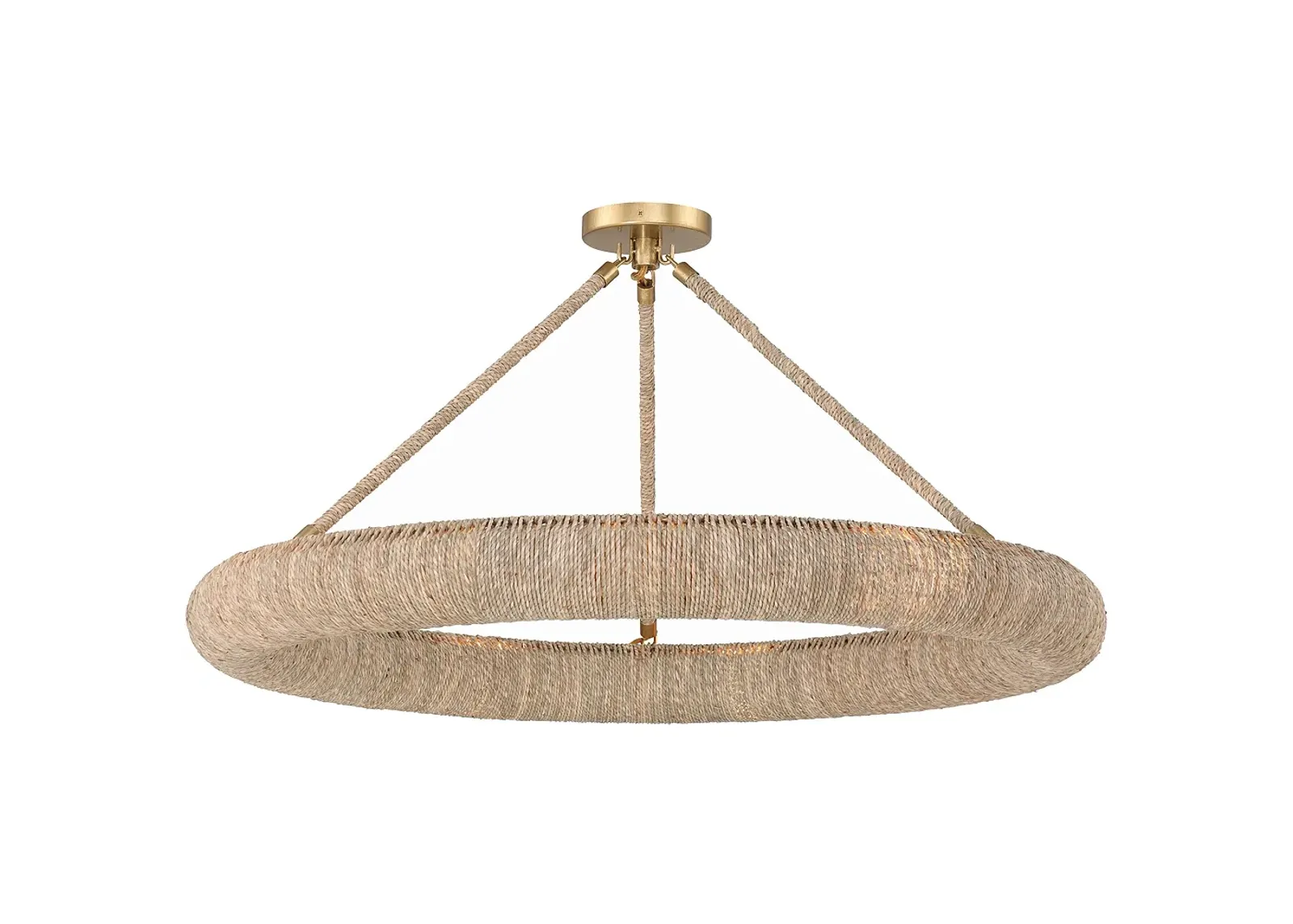 Crystorama Oakley 8 Light Soft Gold Semi Flush Mount