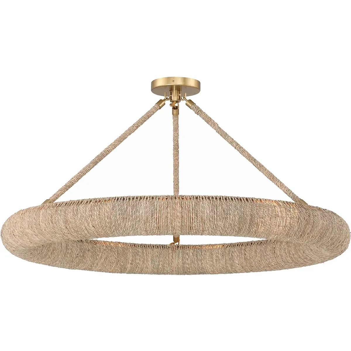 Crystorama Oakley 8 Light Soft Gold Semi Flush Mount