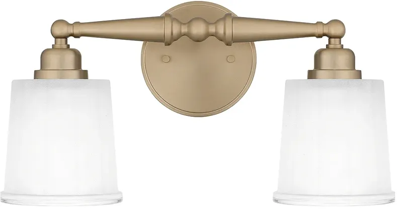 Cecilia 2-Light Bronze Gold Bath Light