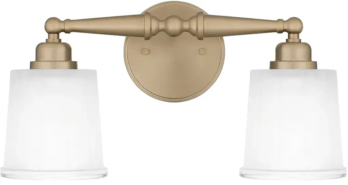 Cecilia 2-Light Bronze Gold Bath Light