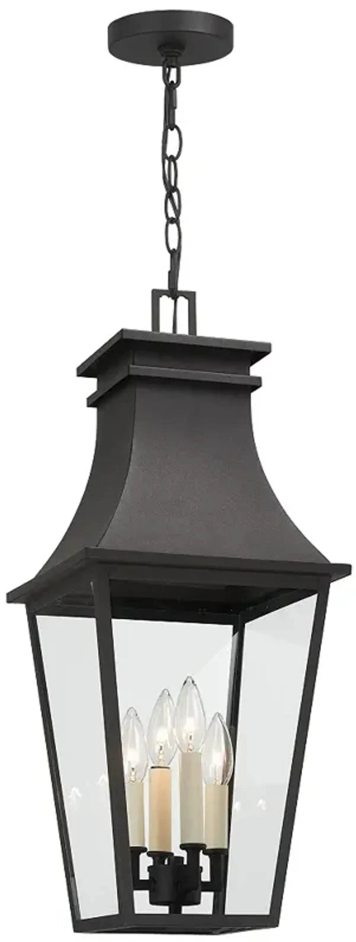 Gloucester 25 1/4"H Sand Coal 4-Light Outdoor Hanging Light