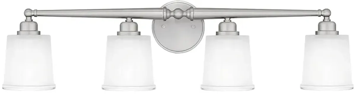 Cecilia 4-Light Brushed Nickel Bath Light