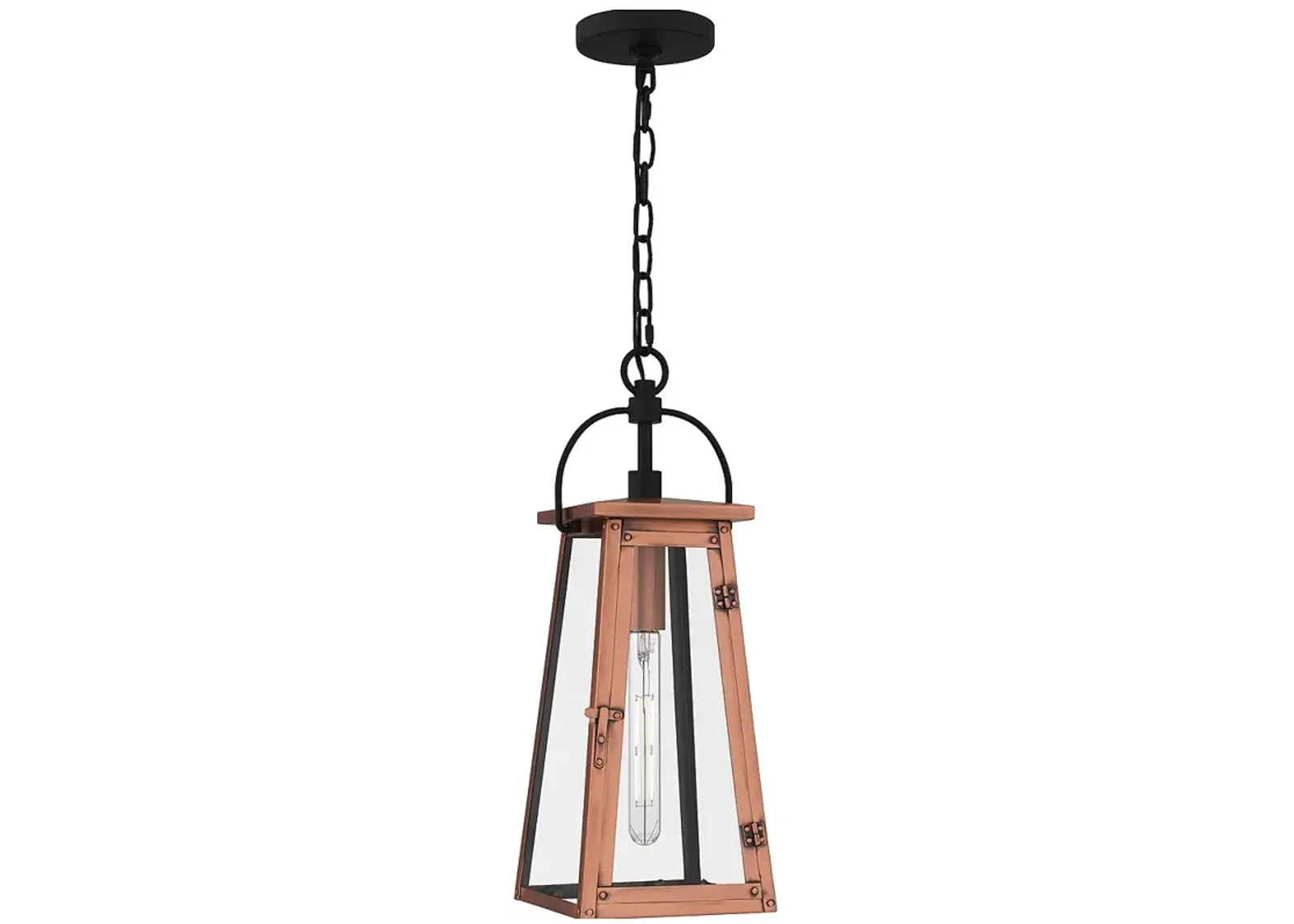 Carolina 1-Light Aged Copper Outdoor Hanging Lantern