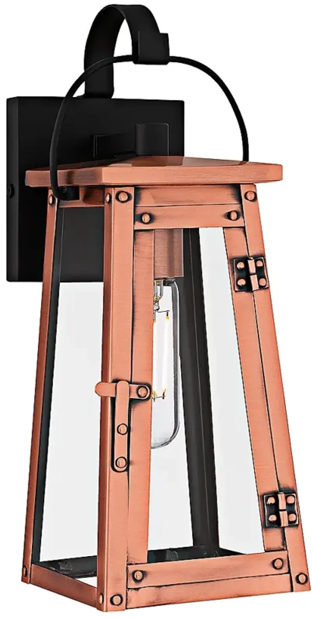 Carolina 1-Light Aged Copper Outdoor Wall Lantern