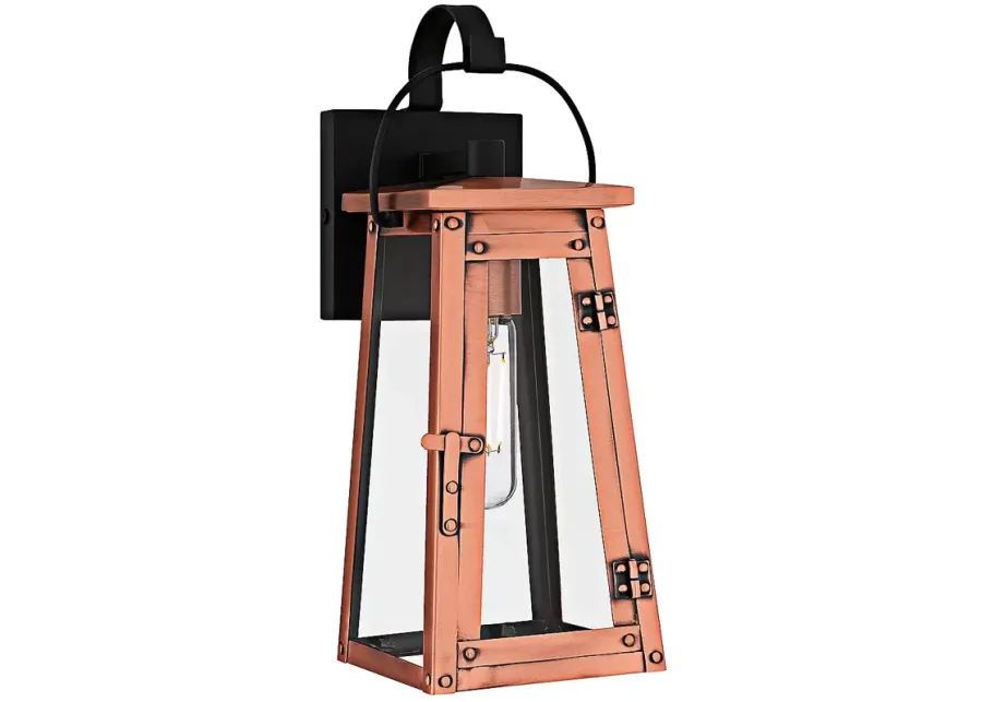 Carolina 1-Light Aged Copper Outdoor Wall Lantern