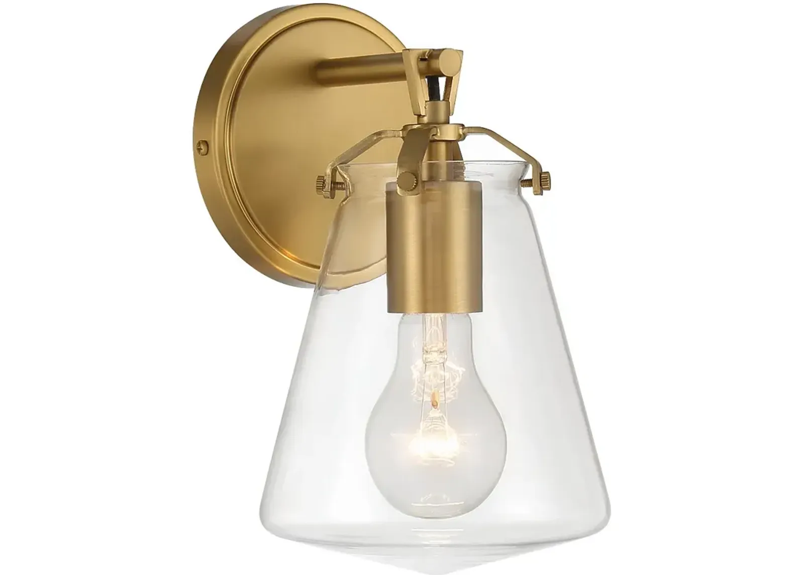 Crystorama Voss 1 Light Luxe Gold Sconce