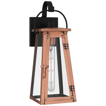 Carolina 1-Light Aged Copper Outdoor Wall Lantern