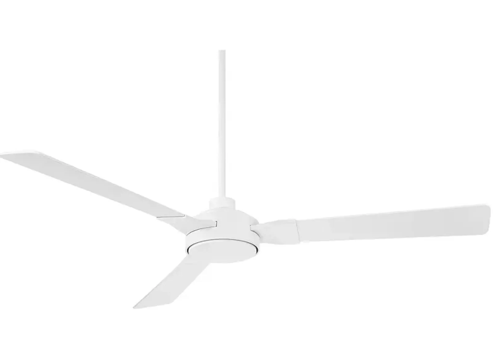 60" Invictus Matte White Damp Ceiling Fan with Remote