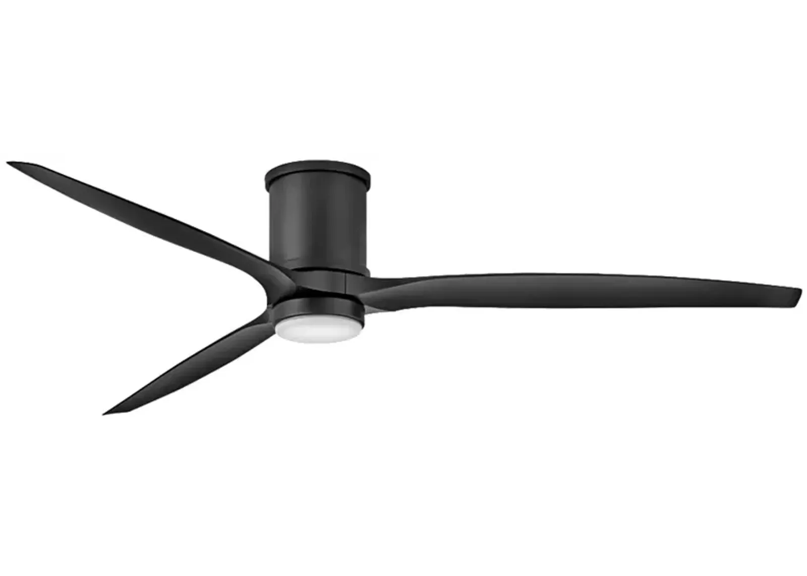 72" Hinkley Hover Matte Black Wet-Rated LED Hugger Smart Ceiling Fan