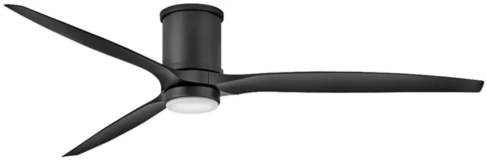 72" Hinkley Hover Matte Black Wet-Rated LED Hugger Smart Ceiling Fan