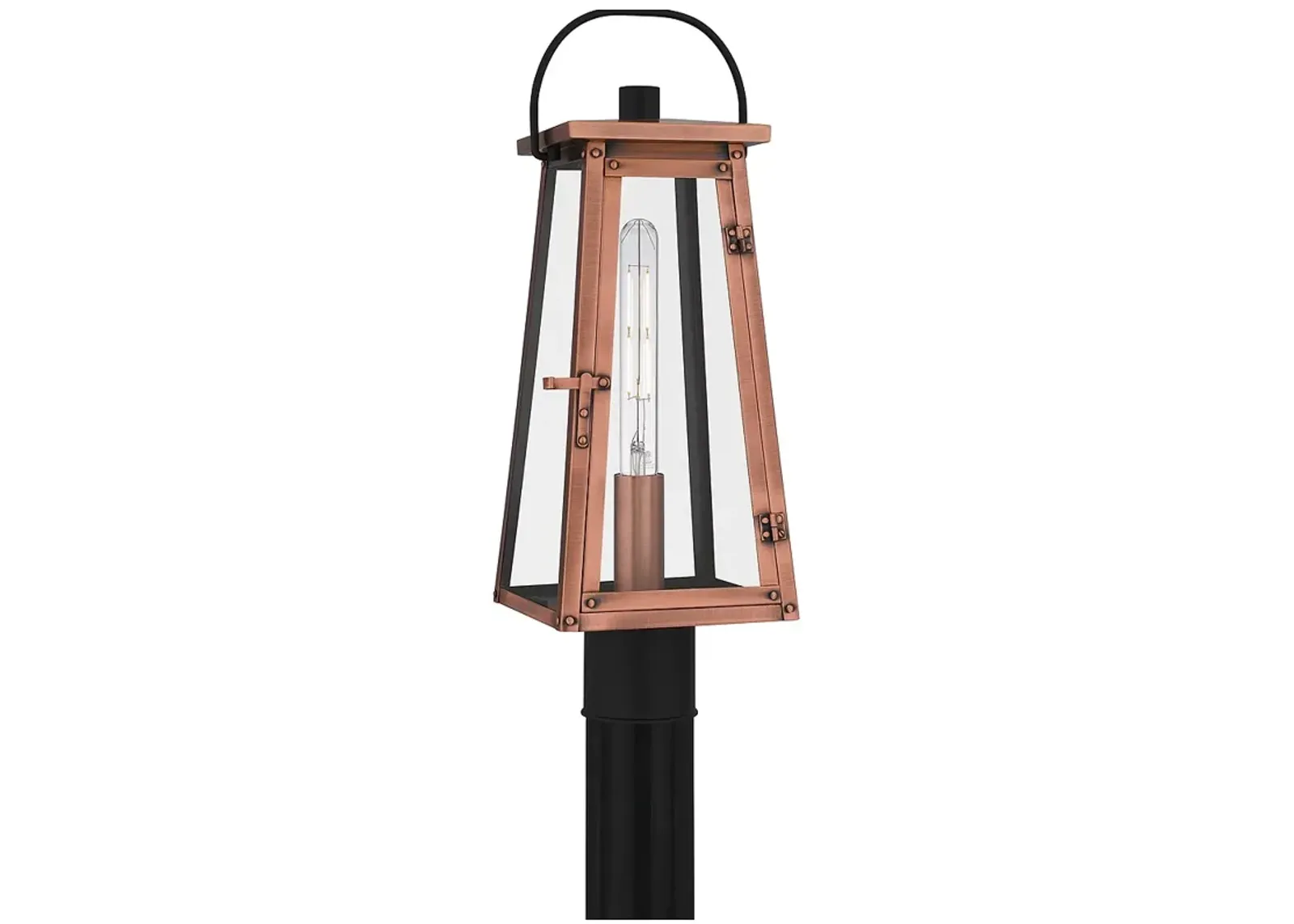 Carolina 1-Light Aged Copper Outdoor Post Lantern