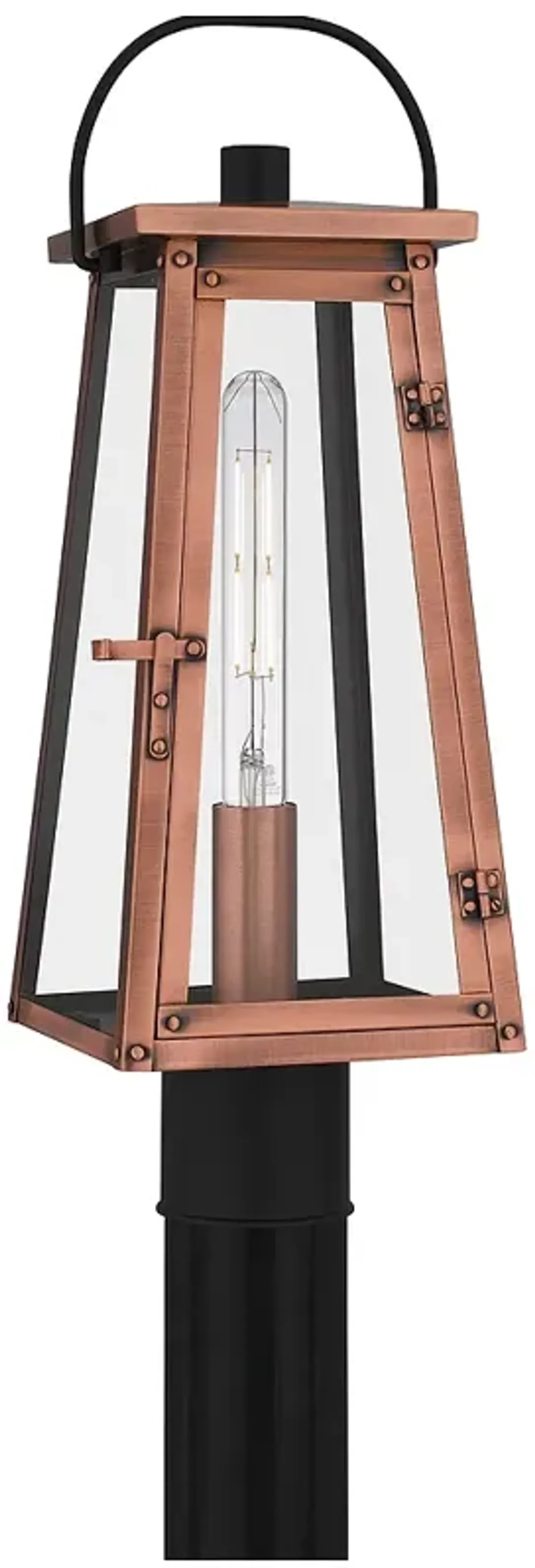 Carolina 1-Light Aged Copper Outdoor Post Lantern