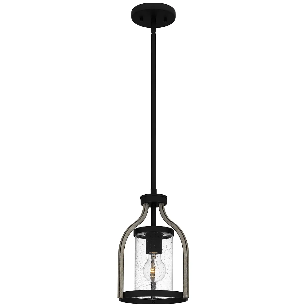 Cornelia 1-Light Matte Black Mini Pendant Light