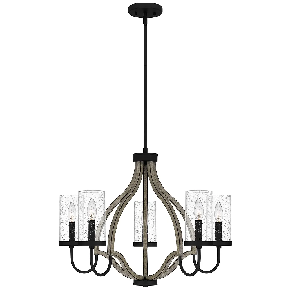 Cornelia 5-Light Matte Black Chandelier