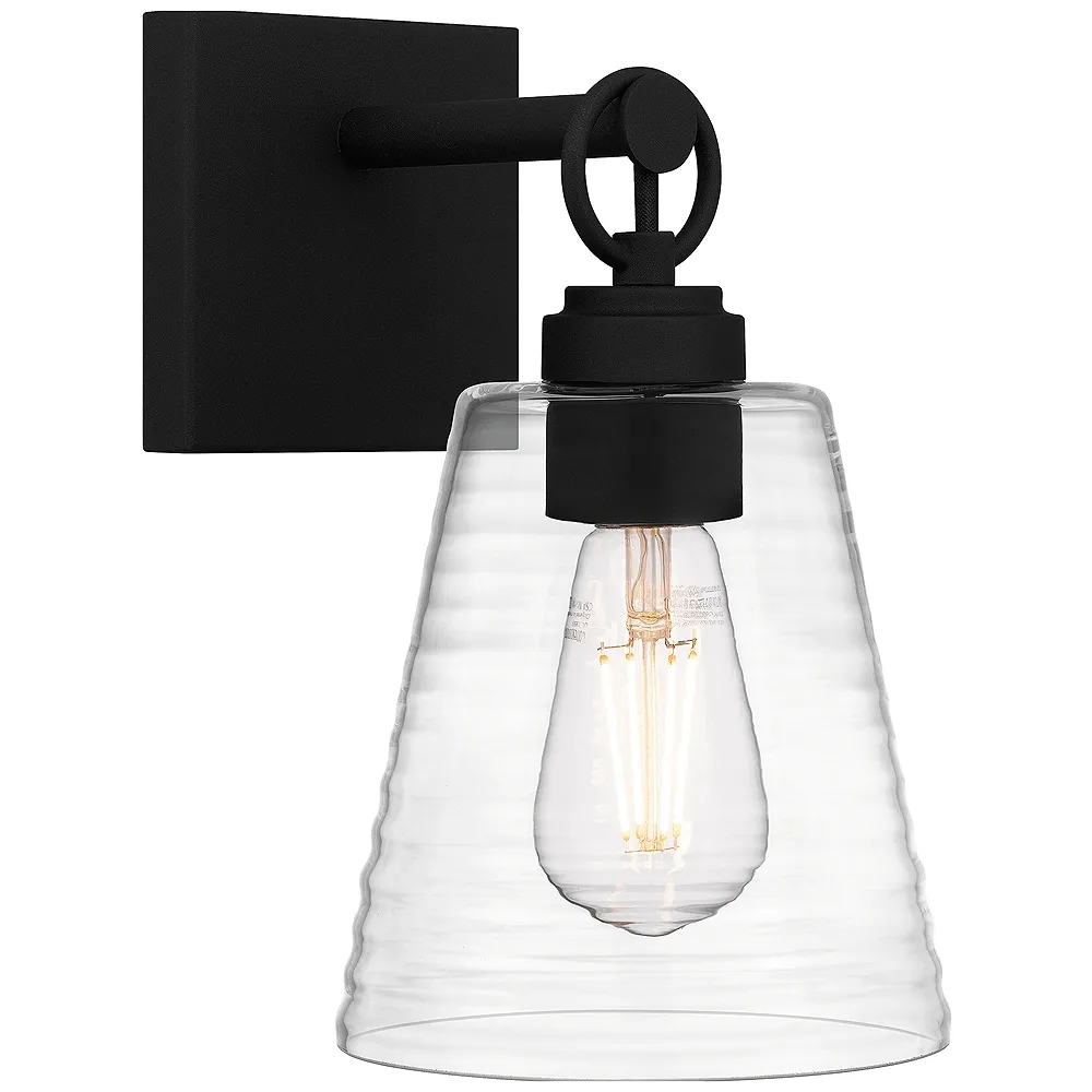 Dacosta 1-Light Earth Black Wall Sconce