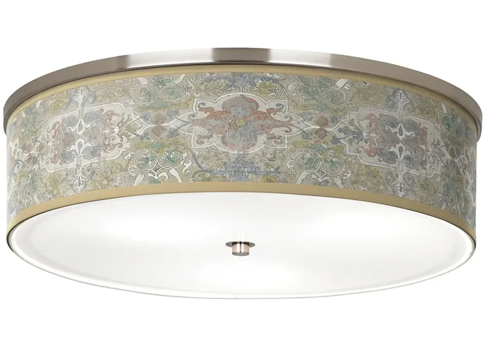 Lucrezia Giclee Nickel 20 1/4" Wide Ceiling Light