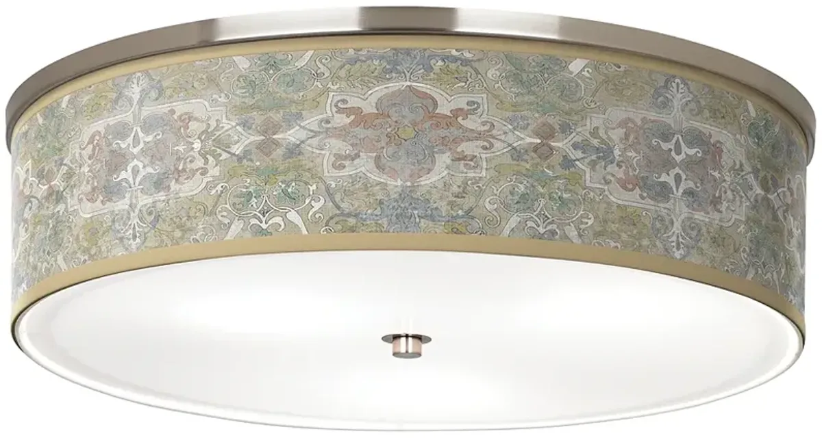 Lucrezia Giclee Nickel 20 1/4" Wide Ceiling Light