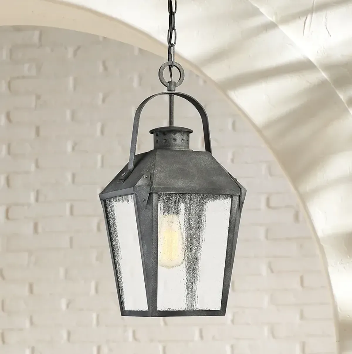 Quoizel Carriage 21 1/4" High Black Outdoor Hanging Light