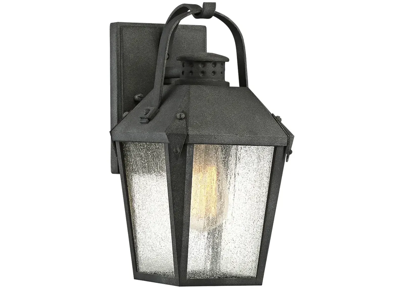 Quoizel Carriage 11 1/2"H Mottled Black Outdoor Wall Light