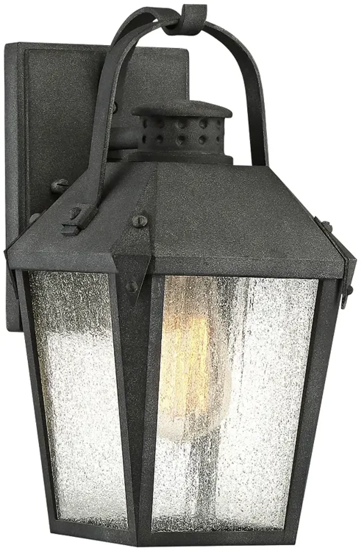 Quoizel Carriage 11 1/2"H Mottled Black Outdoor Wall Light