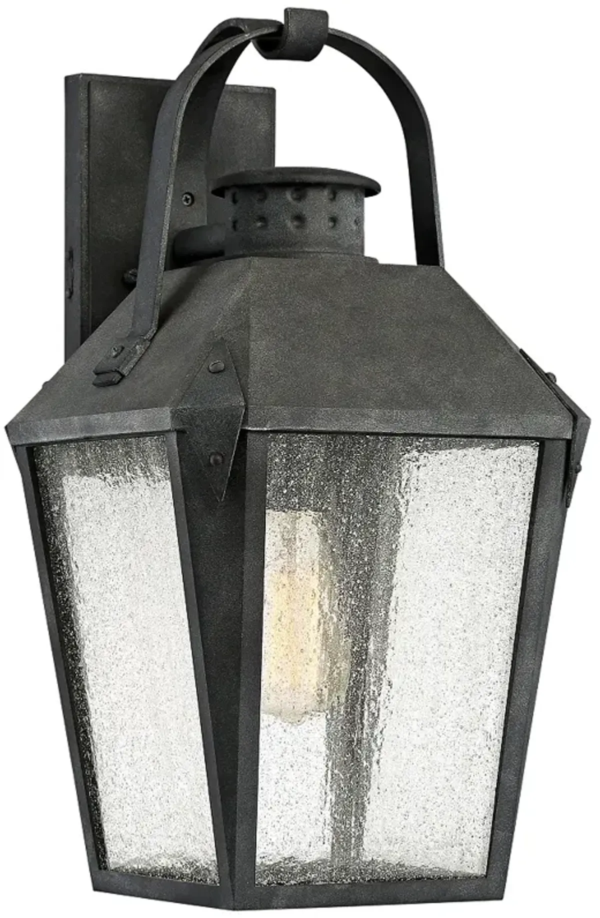 Quoizel Carriage 19" High Mottled Black Outdoor Wall Light