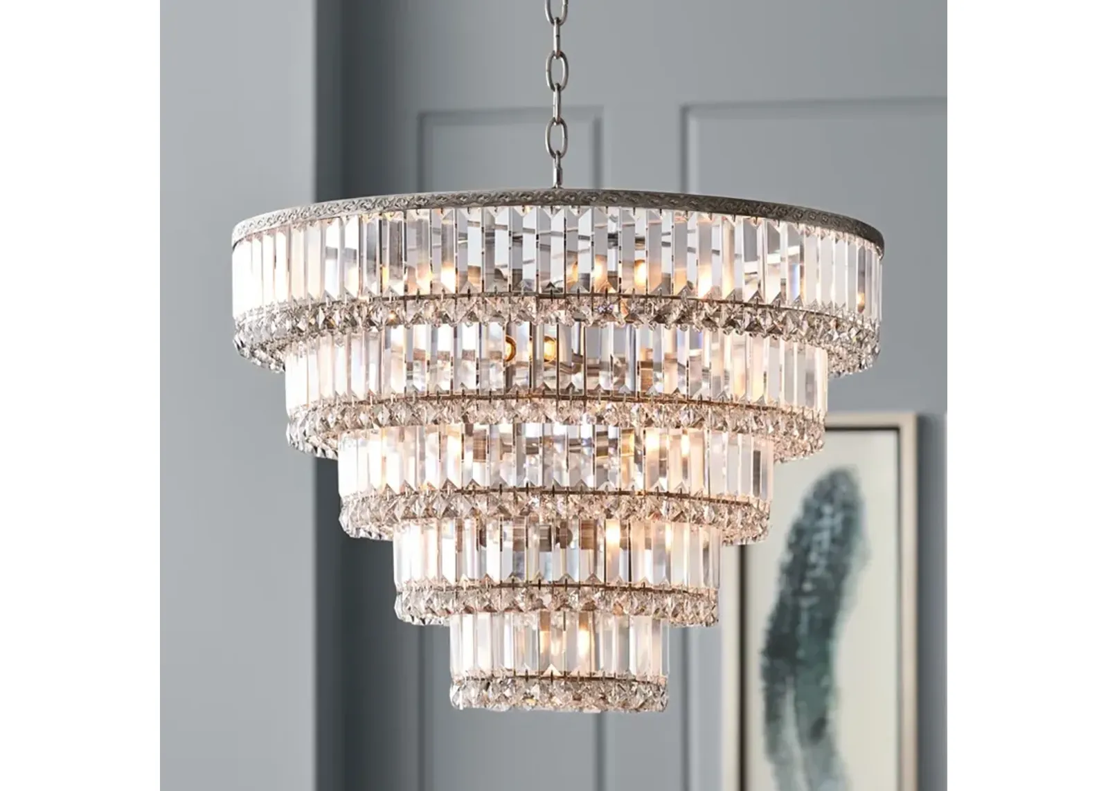 Vienna Full Spectrum Magnificence 24 1/2" 15-Light Crystal Chandelier