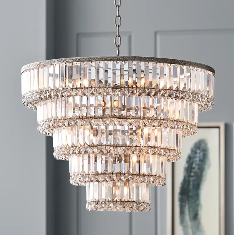 Vienna Full Spectrum Magnificence 24 1/2" 15-Light Crystal Chandelier