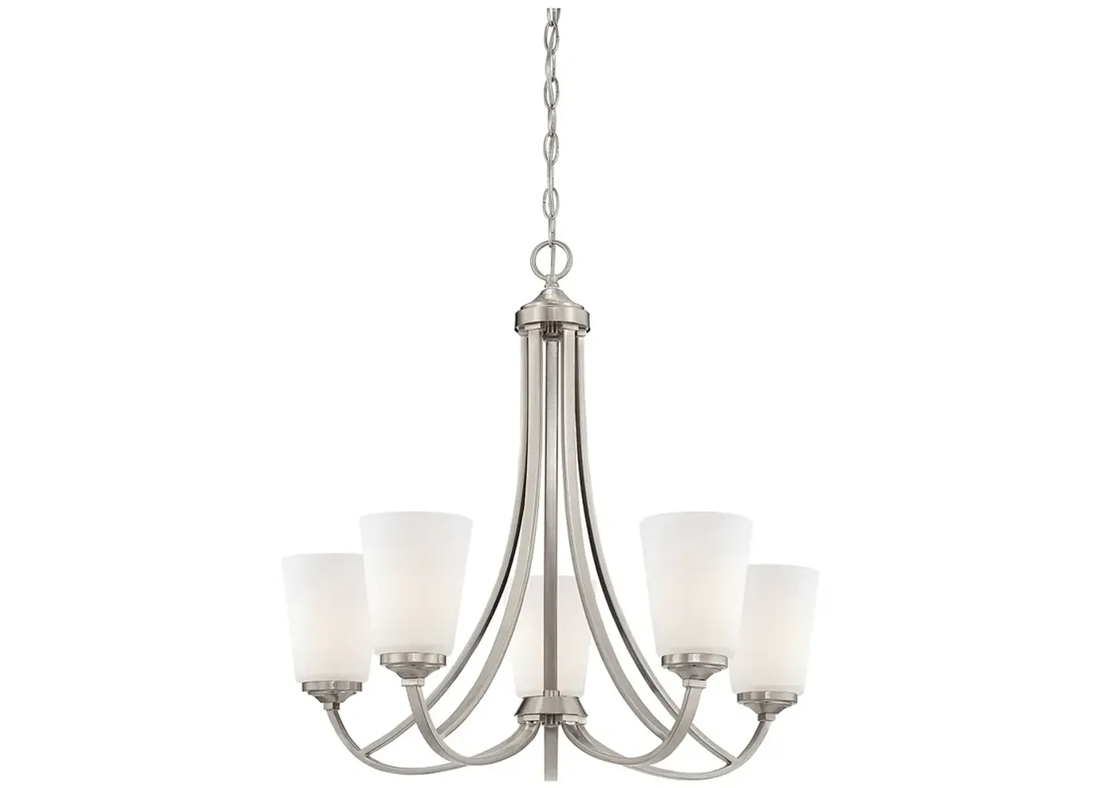 Minka-Lavery Overland Park 26" Wide 5-Light Brushed Nickel Chandelier