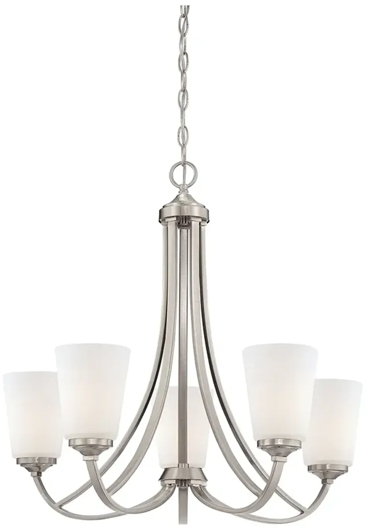 Minka-Lavery Overland Park 26" Wide 5-Light Brushed Nickel Chandelier