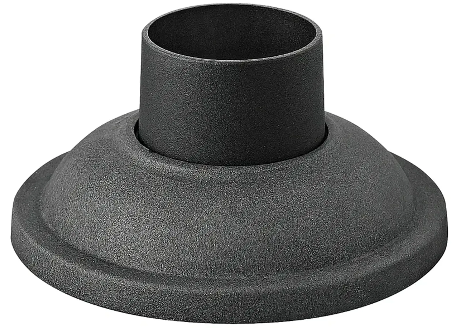 Signature Pier Mount Fitter - Smooth Base in Aged Zinc