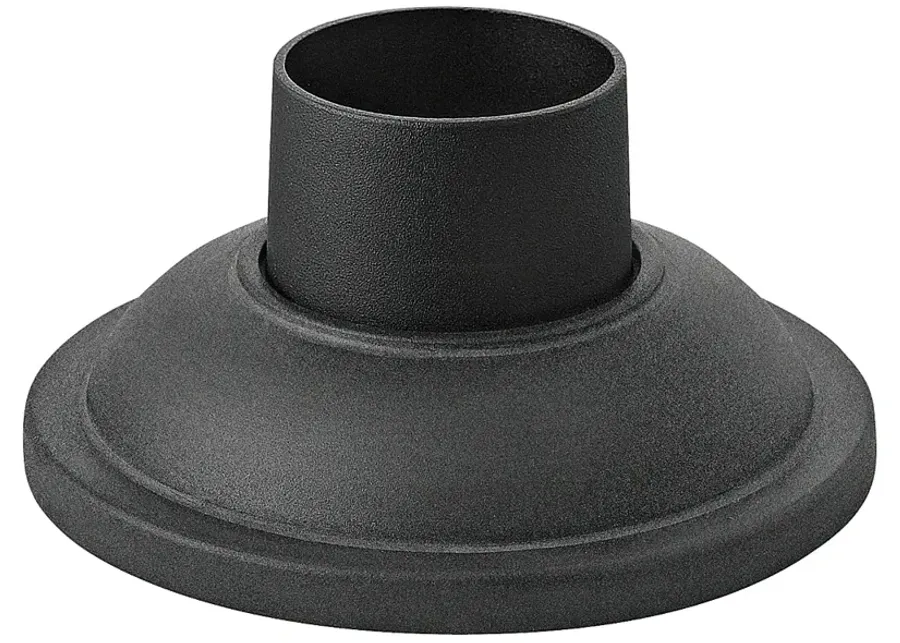 Pier Mount Fitter - Smooth Base in Mushroom Black